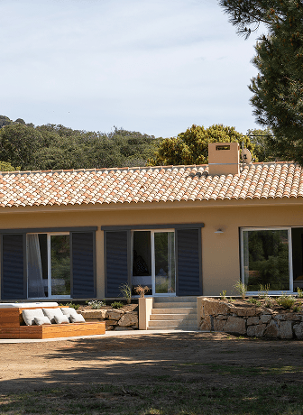 Espace détente intérieur de la Villa